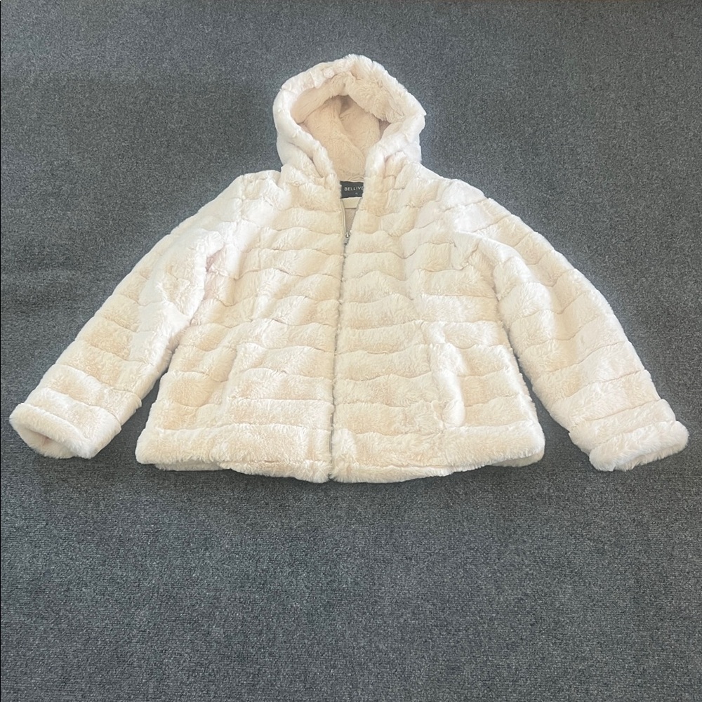 Women's Cream Bellivera Puffer/Cozy/Warm Jacket Size Xl - Picture 2 of 7